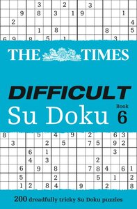 Посібник «The Times Difficult Su Doku Book 6 : 200 Challenging Puzzles from the Times