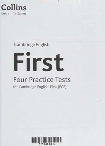 Посібник «Practice Tests for Cambridge English: First : Fce