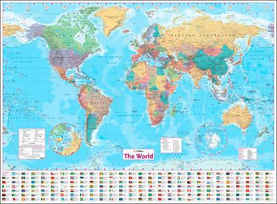 Посібник «Collins World Wall Paper Map