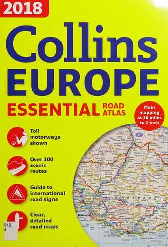 2018 Collins Essential Road Atlas Europe