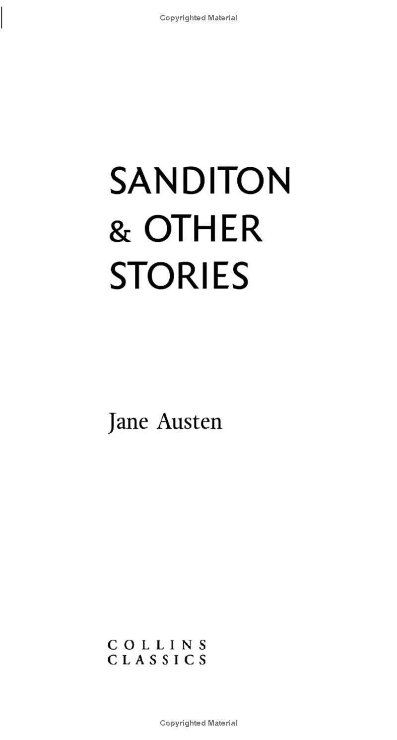 Sanditon: & Other Stories (Collins Classics)