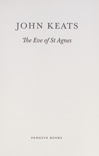 The Eve of St Agnes (Penguin Little Black Classics №13)