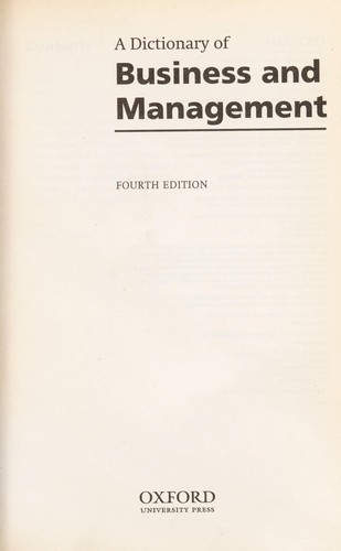 Посібник «Oxford Dictionary of Business and Management 4th ed.