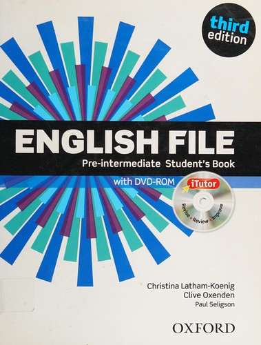 Посібник «English File 3rd Edition Pre-Intermediat: Student's Book with iTutor DVD (підручник+диск)
