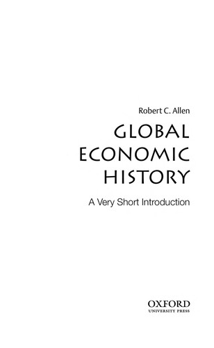Global Economic History: A Very Short Introduction