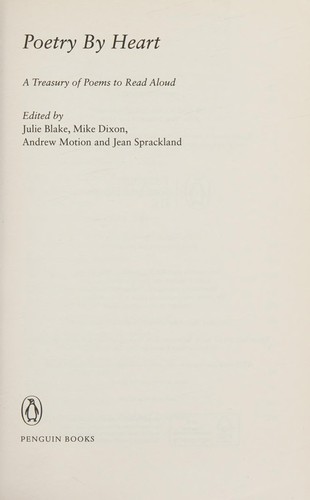 Poetry by Heart : A Treasury of Poems to Read Aloud