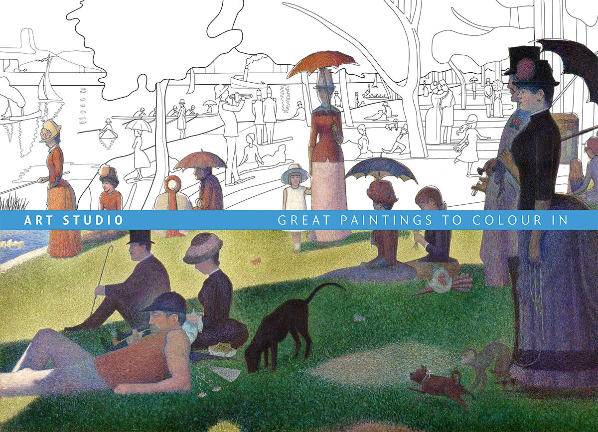 Art Studio. Great Paintings to Colour In