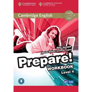 Посібник «Cambridge English Prepare! Level 4 Work Book with Downloadable Audio (робочий зошит)