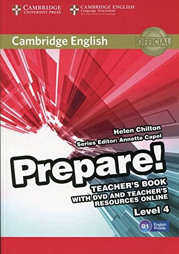 Підручник «Cambridge English Prepare! Level 4 TB with DVD and Teacher's Resources Online (книга вчителя+DVD+онлайн ресурс)