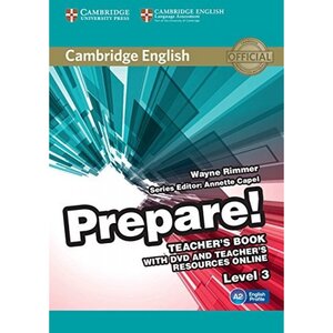 Посібник «Cambridge English Prepare! Level 3 Teacher's Book+DVD (підручник+аудіодиск)