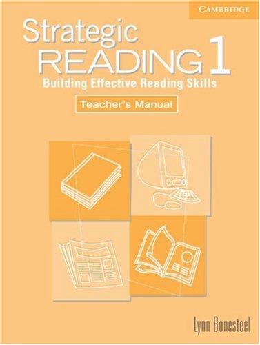 Книга для вчителя «Strategic Reading 1. Teacher's manual