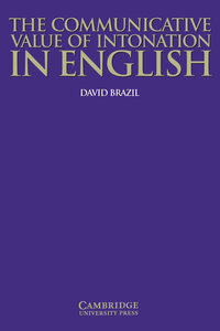The Communicative Value of Intonation in English Book