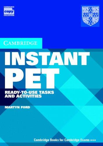 Комплект книг «Instant PET Book and Audio CD Pack