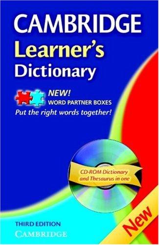 Посібник «Cambridge Learner's Dictionary with CD-ROM. 3rd Edition (словник + аудіодиск)
