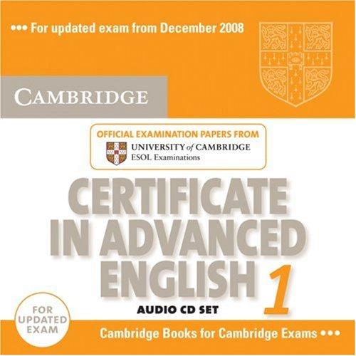 Аудіодиск «Cambridge Certificate in Advanced English 1 for updated exam Audio CDs (2)