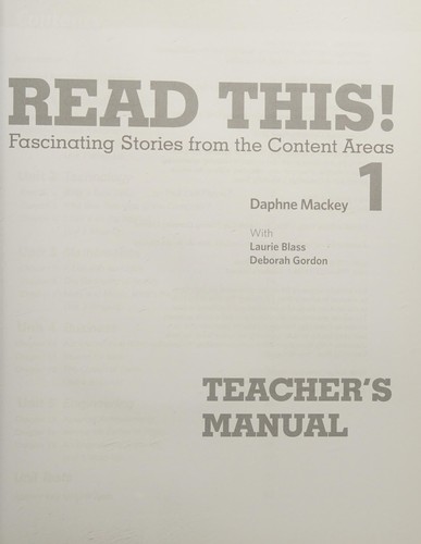 Підручник «Read This! 1 Student's Book with Free Mp3 Online