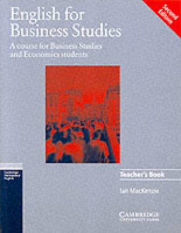 Книга для вчителя «English for Business Studies 2nd Edition. Teacher's book