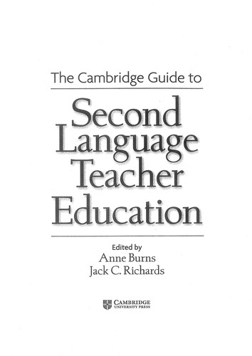 Посібник «The Cambridge Guide to Second Language Teacher Education