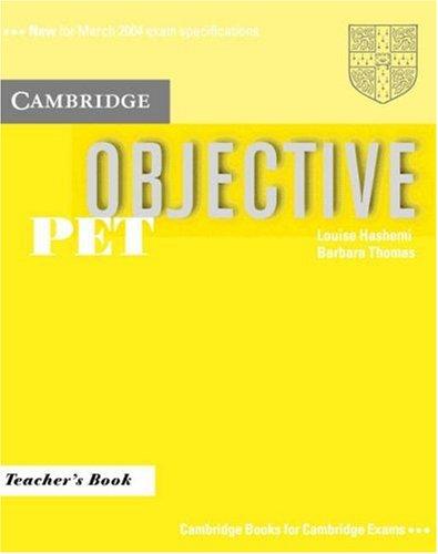 Книга для вчителя «Objective PET. Teacher's Book