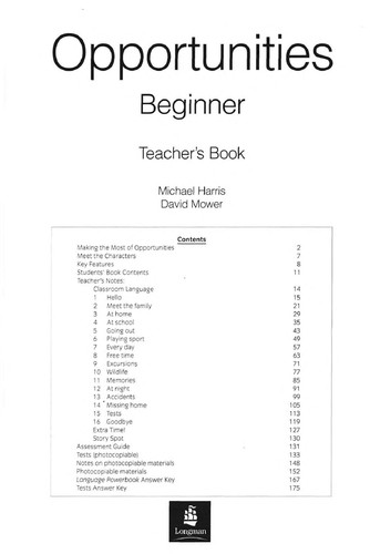 Книга для вчителя «Opportunities Global Elementary Teacher's Book