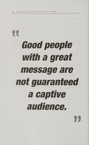 How to Speak So People Really Listen : The Straight-Talking Guide to Communicating with Influence and Impact