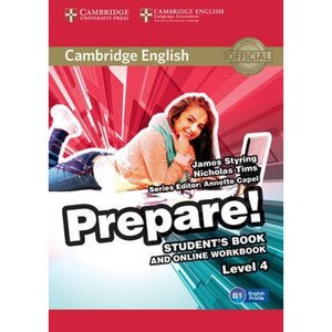 Посібник «Cambridge English Prepare! Level 4 Student's Book + online Work Book (підручник)