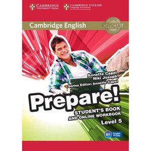 Посібник «Cambridge English Prepare! Level 5 Student's Book + online Work Book(робочий зошит)