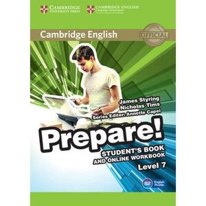 Посібник «Cambridge English Prepare! Level 7 Student's Book + online Work Book (підручник)