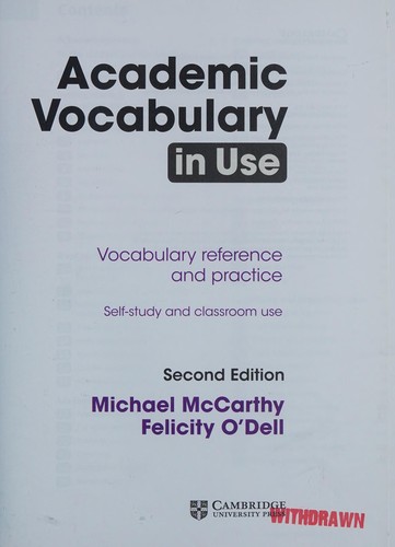 Посібник «Academic Vocabulary in Use with Answers 2nd Edition (словник)