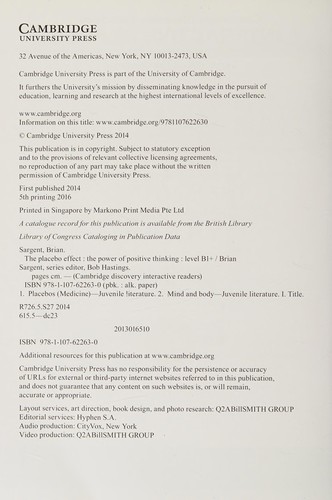 CDIR Level B1+. The Placebo Effect: The Power of Positive Thinking  (Book with Online Access)