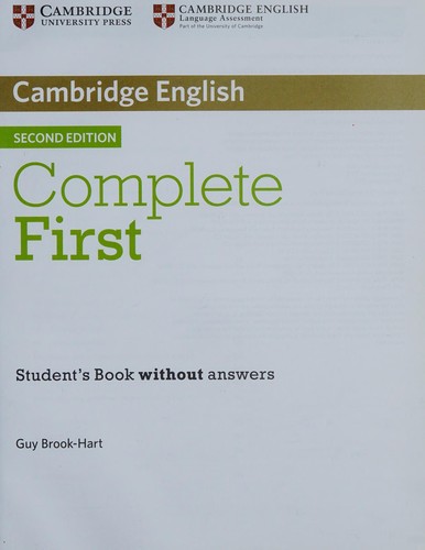 Підручник «Complete First 2nd Edition. Student's Book without Answers with CD-ROM
