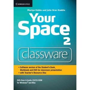 Аудіодиск «Your Space Level 2. Classware DVD-ROM with Teacher's Resource Disc (програмне забезпечення для роботи за підручником на інтерактивній білій дошці)