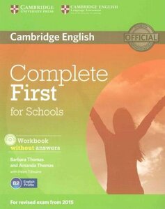 Комплект книг «Complete First for Schools. Student's Pack (Student's Book without Answers + CD-ROM, Workbook without Answers + CD)