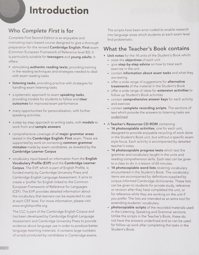 Книга для вчителя «Complete First 2nd Edition. Teacher's Book with Teacher's Resources CD-ROM