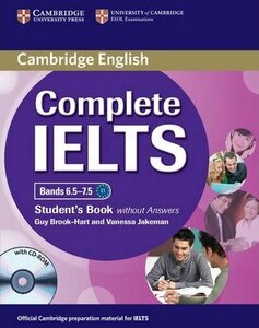 Підручник «Complete IELTS Bands 6.5-7.5. Student's Book + CD-ROM without  Answers