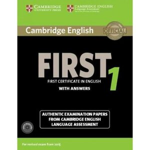 Посібник «Cambridge English First 1 Student's Book+answers+Audio CD's  (підручник+аудіодиск)