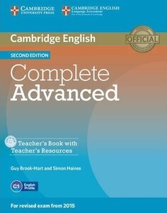 Книга для вчителя «Complete Advanced 2nd Edition. Teacher's Book with Teacher's Resources CD-ROM