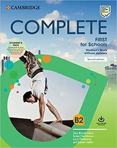 Робочий зошит «Complete First for Schools 2 Ed Student's Pack (SB w/o Answers with Online Practice and WB w/o Answe)