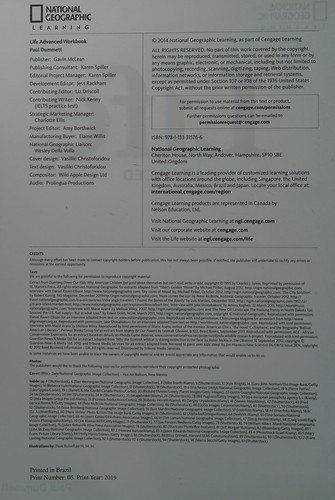 Робочий зошит «National Geographic Learn Cengage Learning Life Advanced Workbook C1 Paul Dummett; John Hughes; Helen Stephenson with Audio CDs also includes Graded IELTS Practice Test