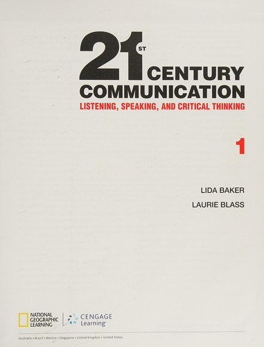Посібник «21st Century Communication 1: Listening, Speaking and Critical Thinking
