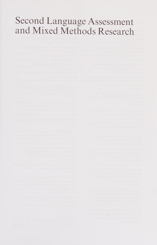 Посібник «Second Language Assessment and Mixed Methods Research (Studies in Language Testing)