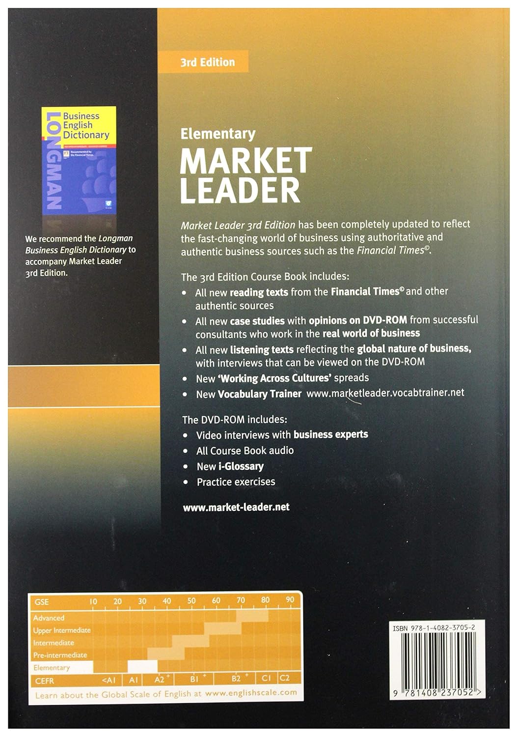 Посібник «Market Leader 3rd Edition Elementary Student Book + DVD (підручник)