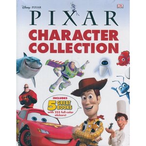 Pixar Character Encylopedia & 4 Sticker Books Slipcase, Btms Special