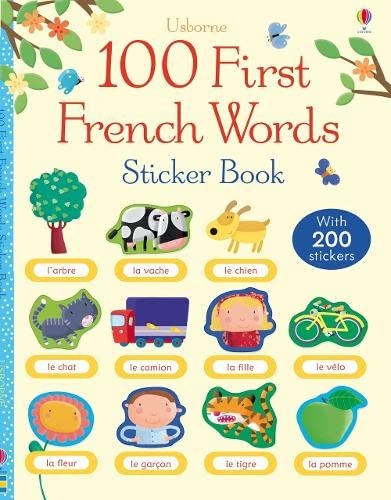 First 100 Words in French. Sticker Book