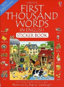 First Thousand Words in English Sticker Book