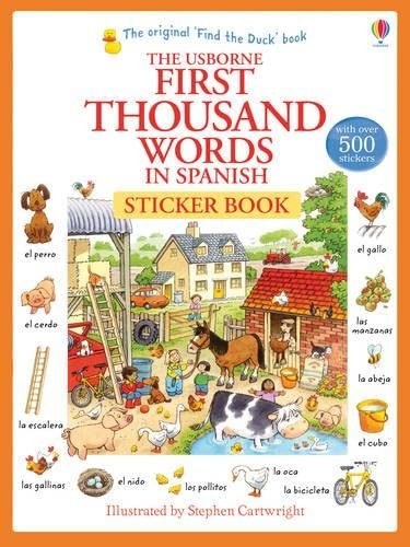 First 1000 Words in Spanish. Sticker Book