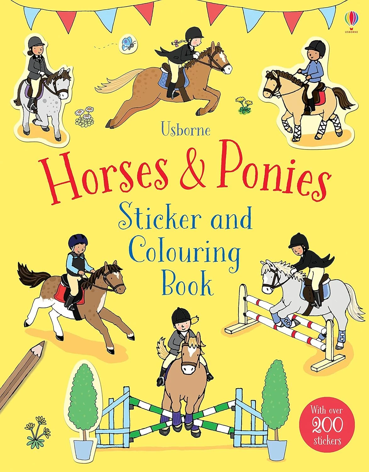 Horses & Ponies. Sticker and Colouring Book