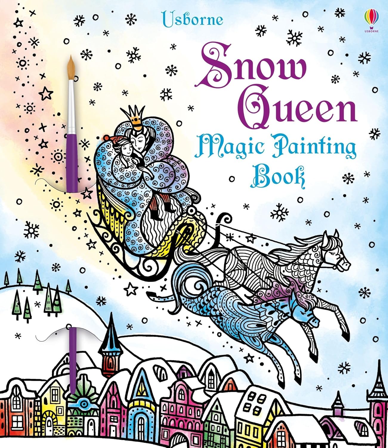 Magic Painting Book: Snow Queen