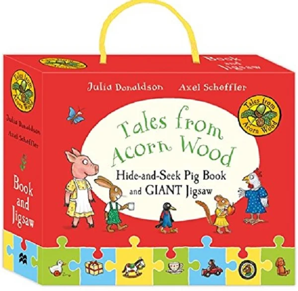 Комплект книг «Tales from Acorn Wood: Hide-and-Seek Pig Book and Jigsaw Set