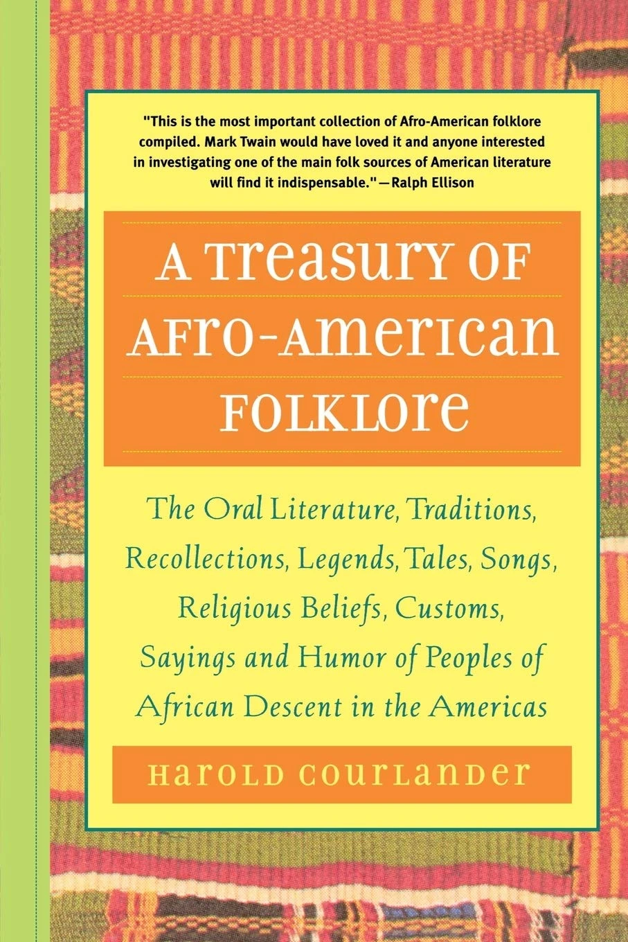 A Treasury of Afro-American Folklore